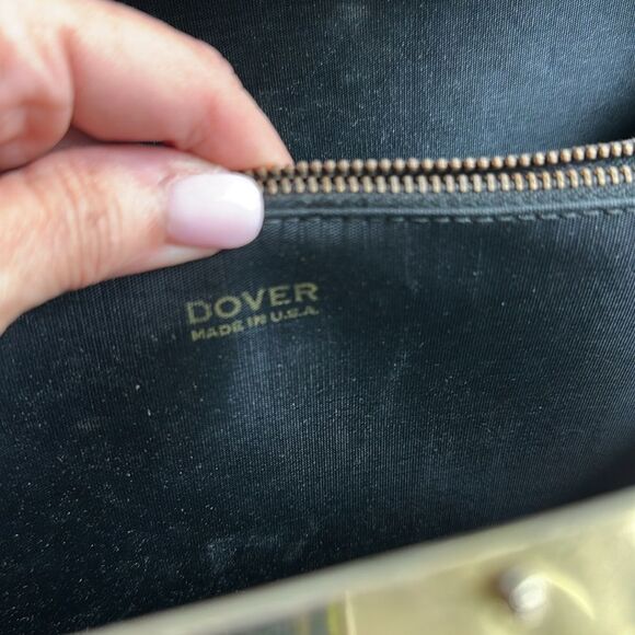 Dover vintage tapestry needlepoint floral satchel hinge top purse - Picture 10 of 10